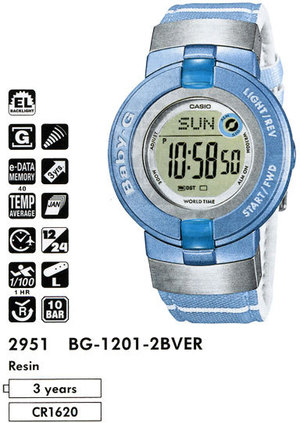 Часы Casio BABY-G Urban BG-1201-2BVER