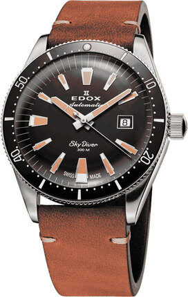Часы Edox SkyDiver Vinatge Date Automatic Limited Edition 80126 3N NINB + ремешок