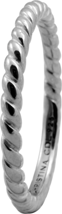 Кольцо CC 800-0.1.A/57 Rope silver