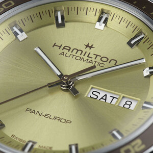 Годинник Hamilton American Classic Pan Europ Day Date Auto H35445860 + ремінець