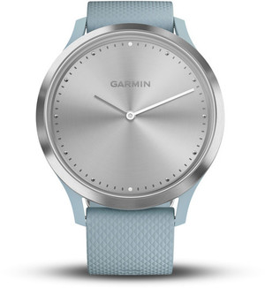 Смарт-годинник Garmin vivomove HR Sport Silver Stainless Steel Bezel with Sea Foam Case and Silicone Band (010-01850-08)