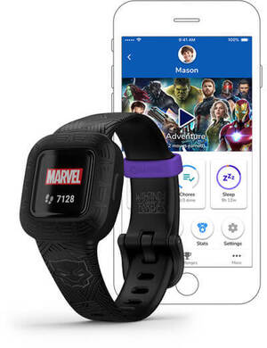 Смарт-часы Garmin Vivofit Jr. 3 Marvel Black Panther (010-02441-10)
