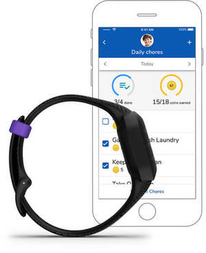 Смарт-годинник Garmin Vivofit Jr. 3 Marvel Black Panther (010-02441-10)