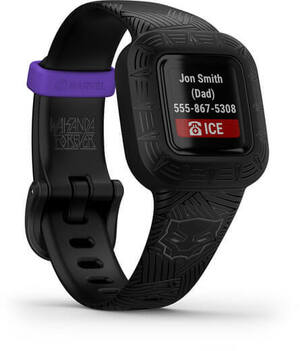 Смарт-годинник Garmin Vivofit Jr. 3 Marvel Black Panther (010-02441-10)