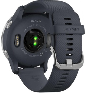 Смарт-годинник Garmin Venu 2 Silver Bezel with Granite Blue Case and Silicone Band (010-02430-10)