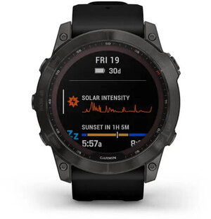 Смарт-часы Garmin fenix 7X Sapphire Solar Edition Carbon Gray DLC Titanium with Black Band (010-02541-11)