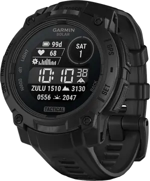Смарт-годинник Garmin Instinct 3 45mm Solar Black with Black Band