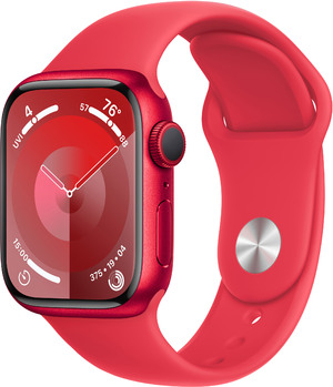 Смарт-годинник Apple Watch Series 9 GPS 41mm (PRODUCT)RED Aluminium Case with (PRODUCT)RED Sport Band - S/M (MRXG3QP/A)