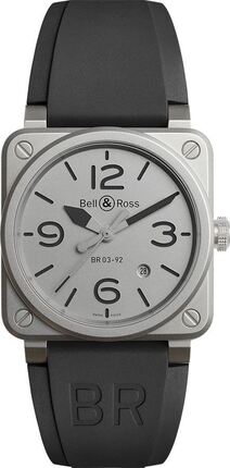 Годинник Bell & Ross Horoblack BR0392-GBL-ST/SRB + ремінець