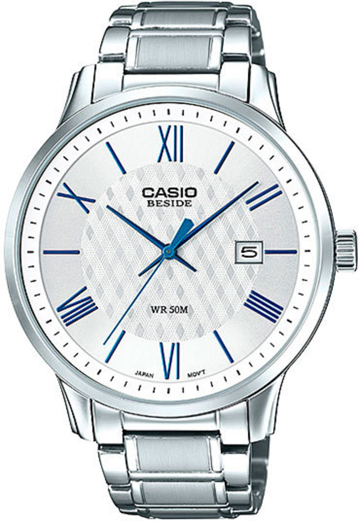 超ビッグ　モスアゲート　ビッグ　ムーン　月　スタンド付き　ジオードあり Годинник Casio Beside BEM-154D-7AVDF купити в інтернет-магазині