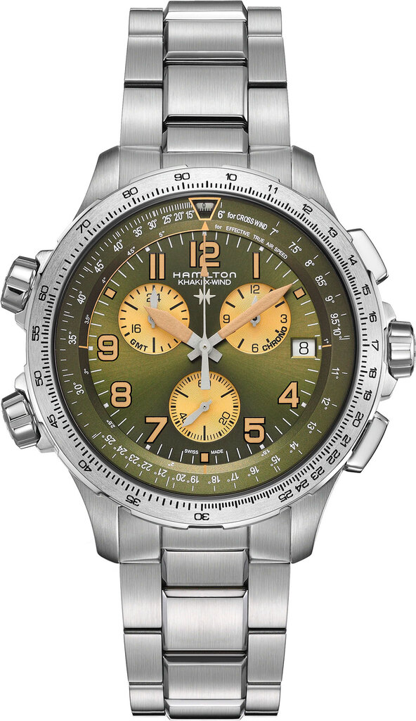 

Часы Hamilton Khaki Aviation X-Wind GMT Chrono Quartz H77932160, H77932160